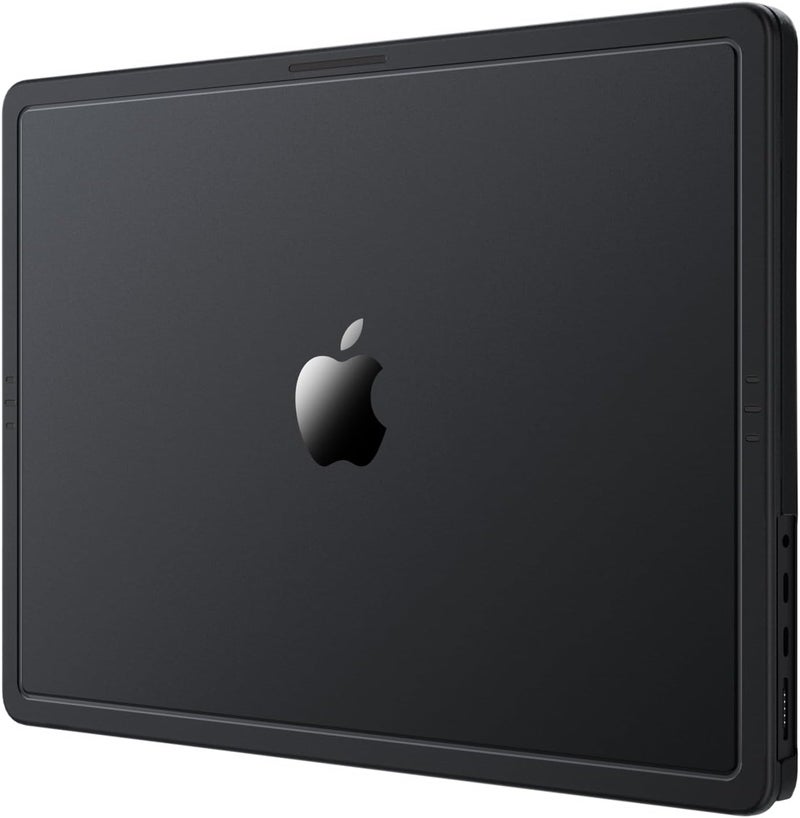 soonjet حافظة CrackGuard لجهاز MacBook Pro مقاس 14 بوصة M5 M4 M3 M2 M1 Pro/Max 2025 2024-2021 [ترقية مضادة للتشقق] [مطابقة رسمية 100% للون] غلاف واقي صلب لجهاز الكمبيوتر المحمول - أسود فضائي شفاف - Image 1